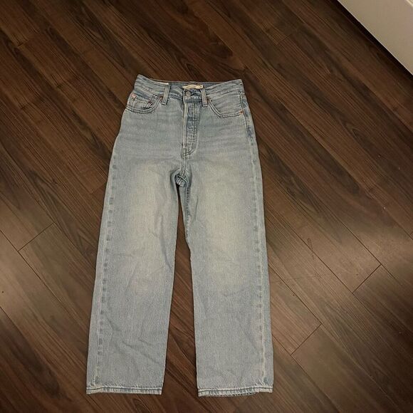 Levi’s ribcage straight jeans buttonfly 26 - Picture 1 of 11